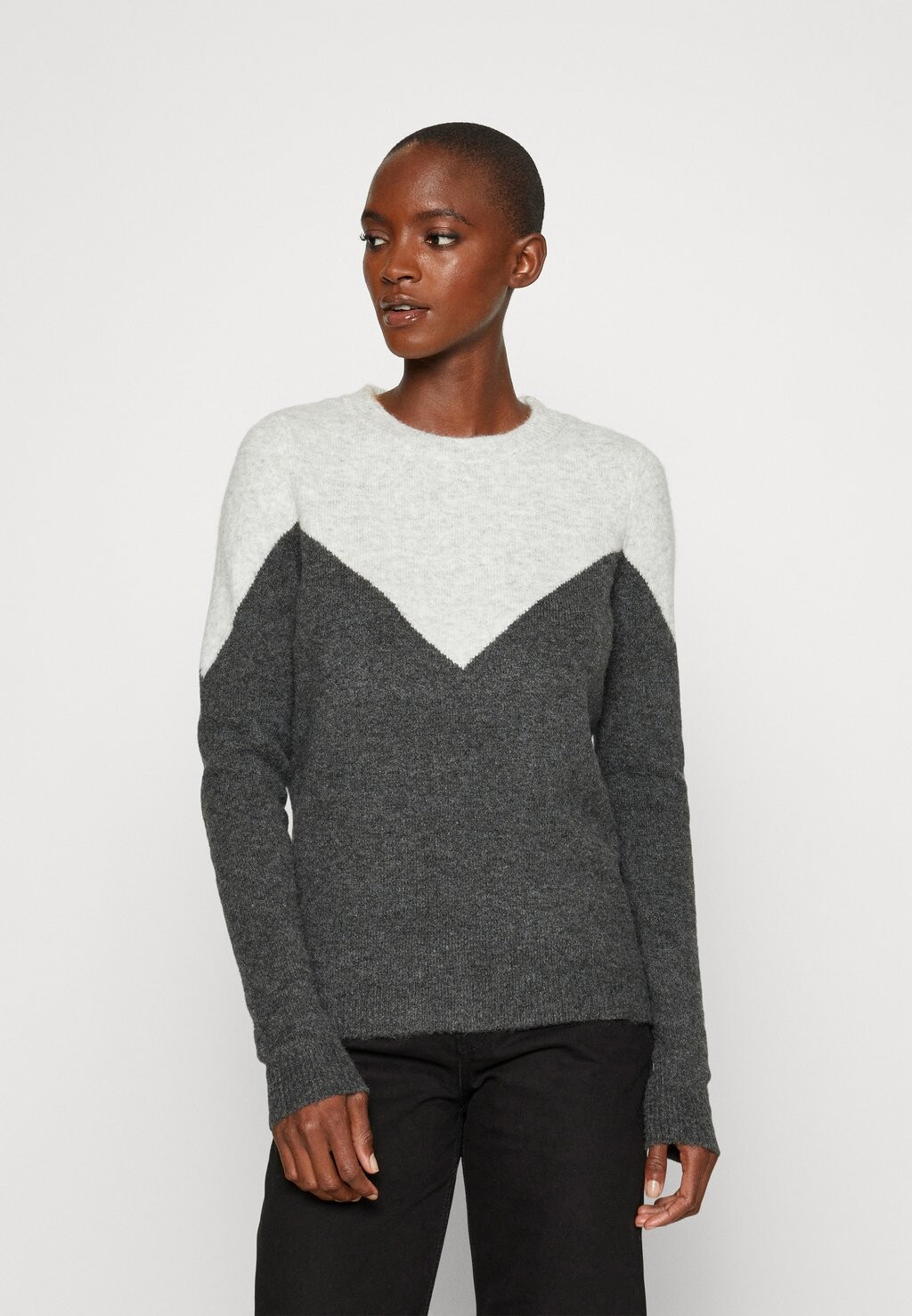 

Свитшот Vero Moda ВМПЛАЗА БЛОК, цвет light grey melange
