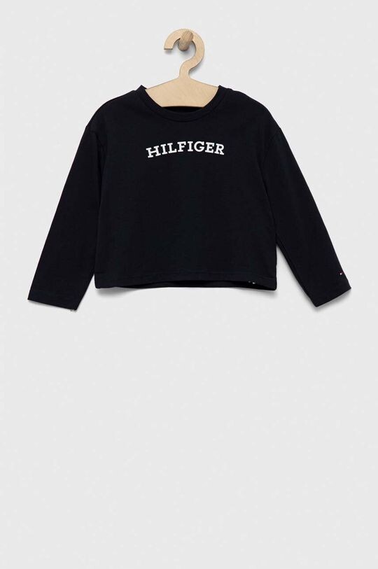 

Детская хлопковая футболка с длинными рукавами Tommy Hilfiger, темно-синий