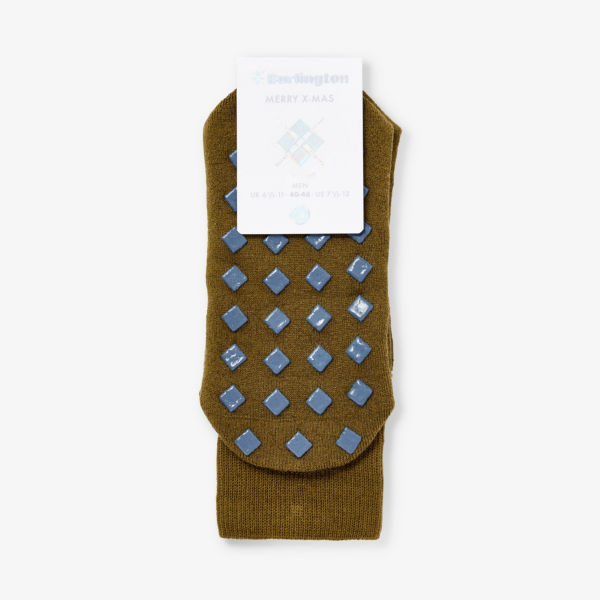 Белые носки из смесового хлопка с рождественским графическим принтом Burlington, цвет shire green цена и фото