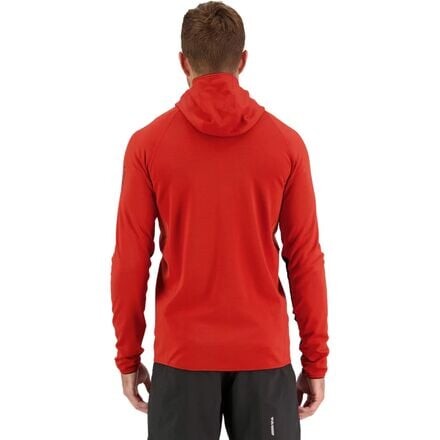 

Флисовая куртка Approach Merino Shift с капюшоном мужская Mons Royale, цвет Retro Red