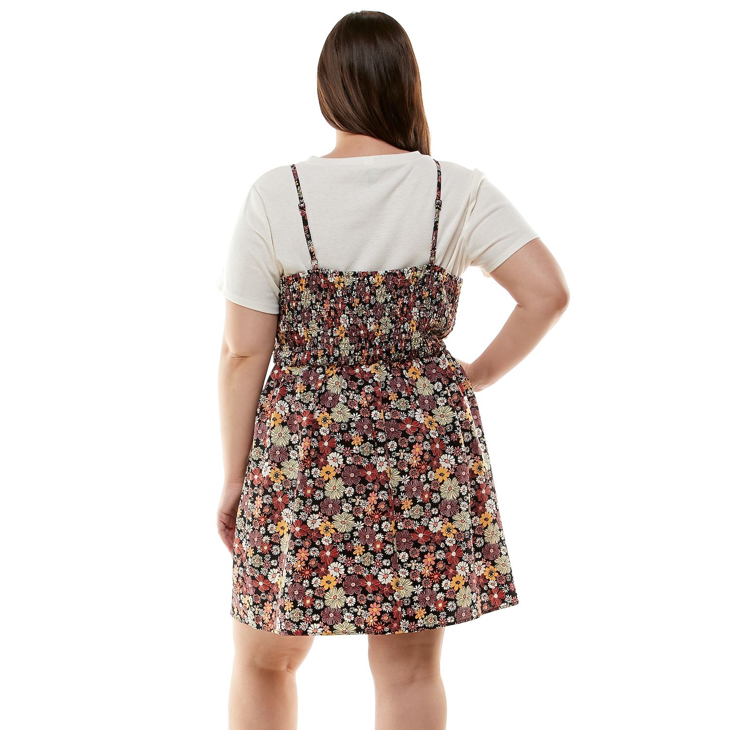 Комплект из мини-платья и футболки с принтом Lily Rose для юниоров больших размеров Lily Rose brown v lily alone