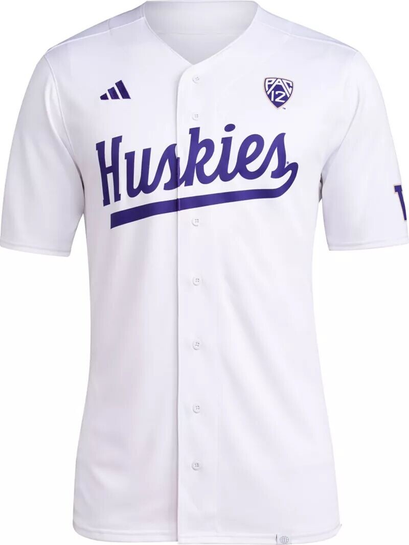 

Мужская белая баскетбольная майка Adidas Washington Huskies Replica