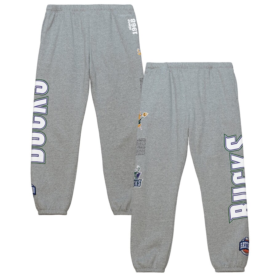 

Спортивные брюки Mitchell & Ness Milwaukee Bucks, серый
