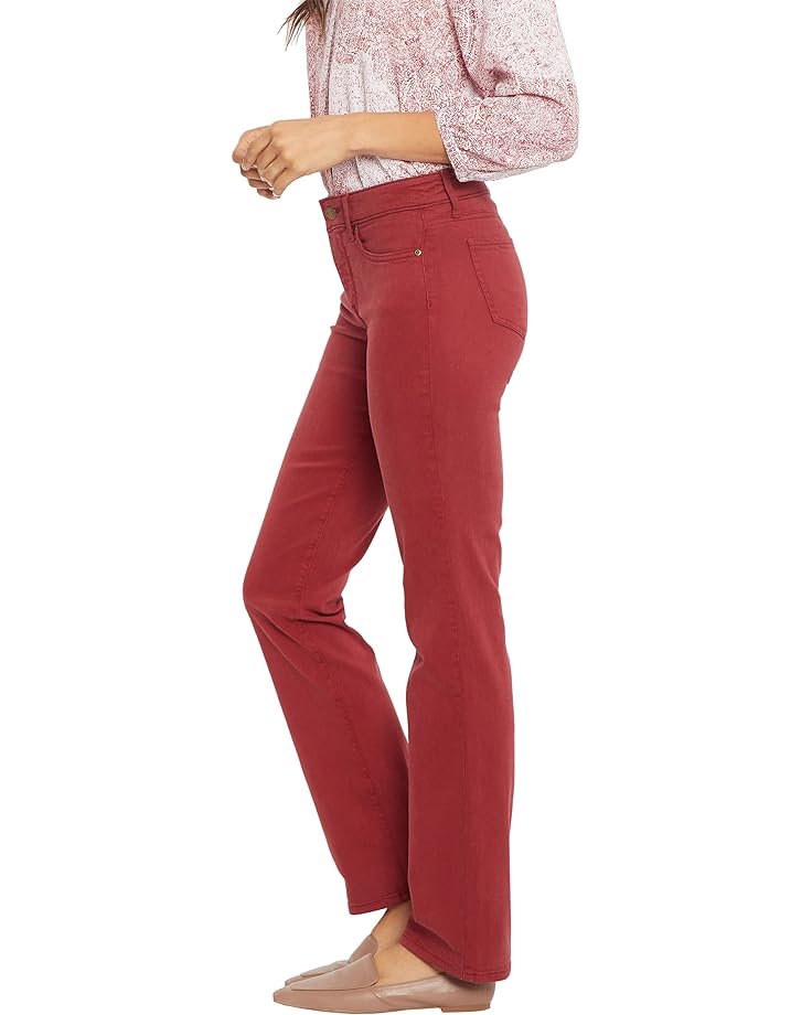 цена Джинсы NYDJ Marilyn Straight Jeans in Boysenberry, цвет Boysenberry