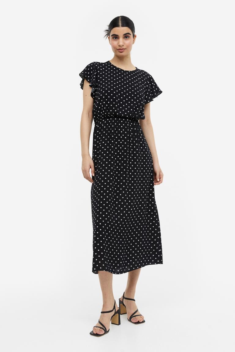 

Платье для кормящих мам из крепа МАМА H&M