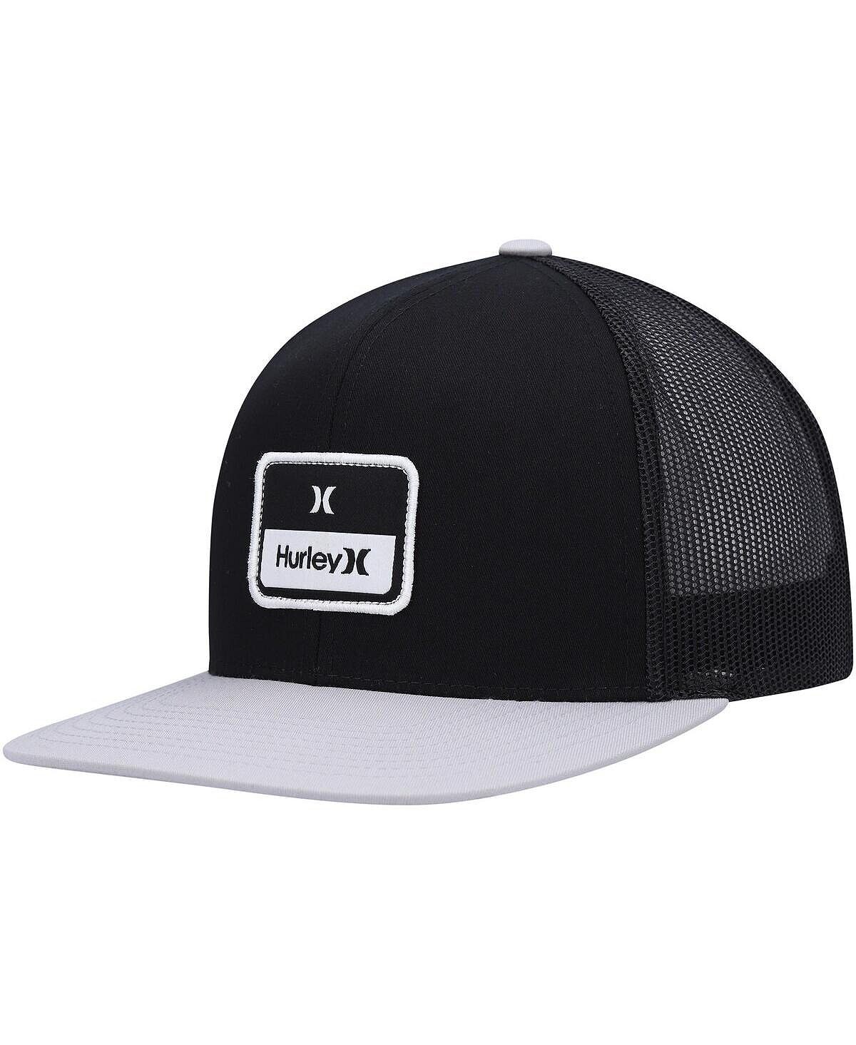 

Мужская черно-белая многоуровневая кепка Trucker Snapback Hurley