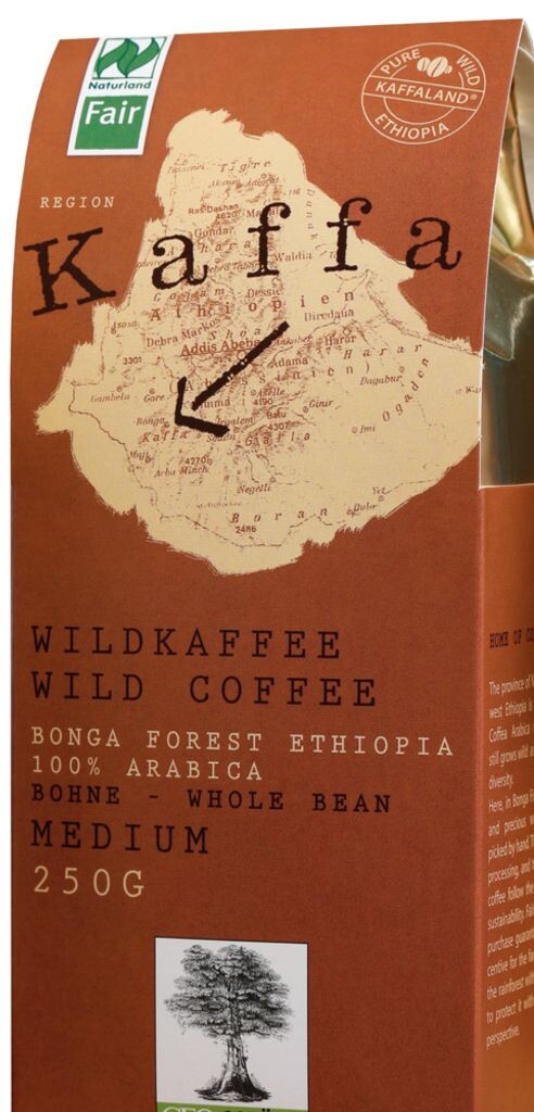 

Кофе Original Food Kaffa Wild, средний, цельные зерна, 250г