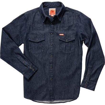 Рубашка Wyatt Pearl Snap мужская Sendero Provisions Co., цвет Workman Denim
