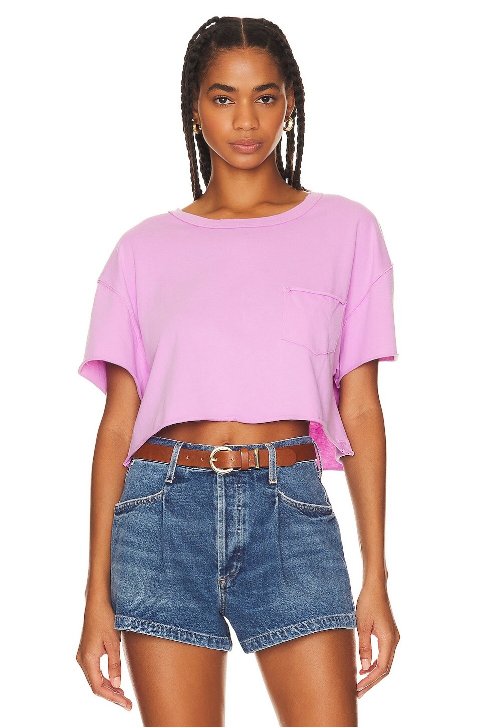 

Футболка Free People Fade Into You, цвет Orchid Forest