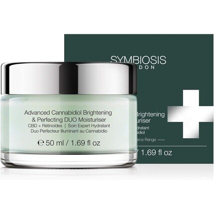

Symbiosis London CBD Retinoids Advanced Cannabidiol Осветляющий совершенствующий увлажняющий дуэт