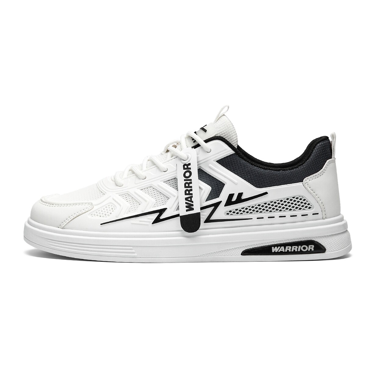 

Кроссовки WARRIOR Skateboarding Shoes Men Low-top Black, белый/черный