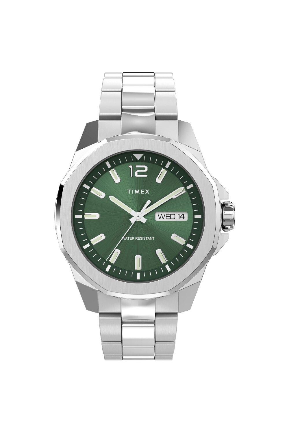 

Классические аналоговые кварцевые часы Essex Ave — Tw2W13900 Timex, зеленый
