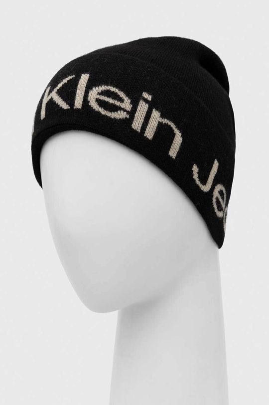 цена Шерстяная шапка Calvin Klein Jeans, черный