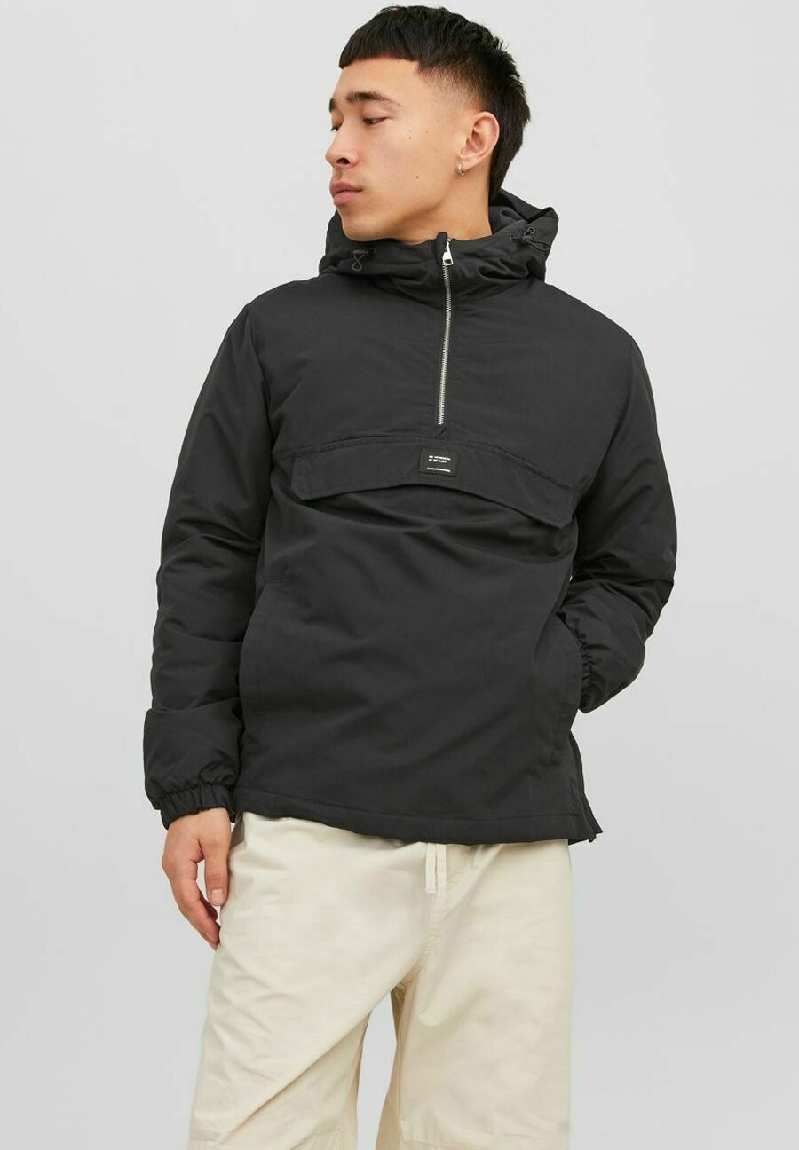 

Ветровка ПОЛОВИНА-МОЛНИЯ Jack & Jones, черный
