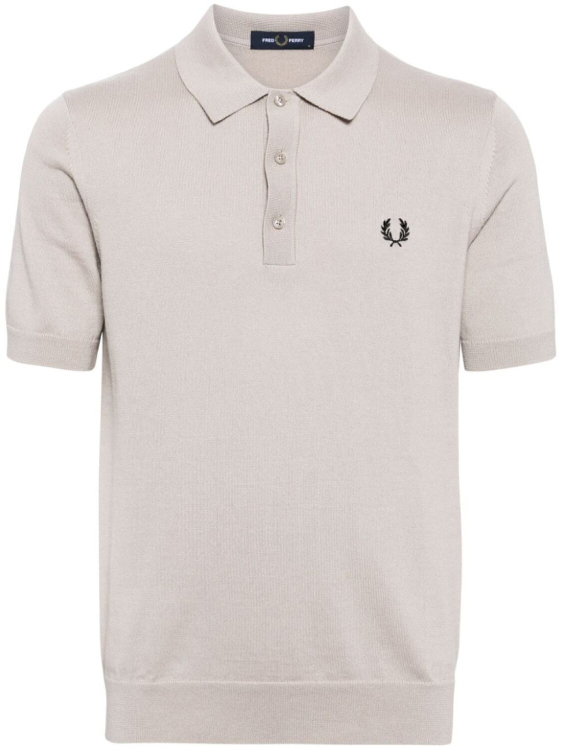 

Fred Perry рубашка поло с вышивкой Laurel Wreath, нейтральный цвет