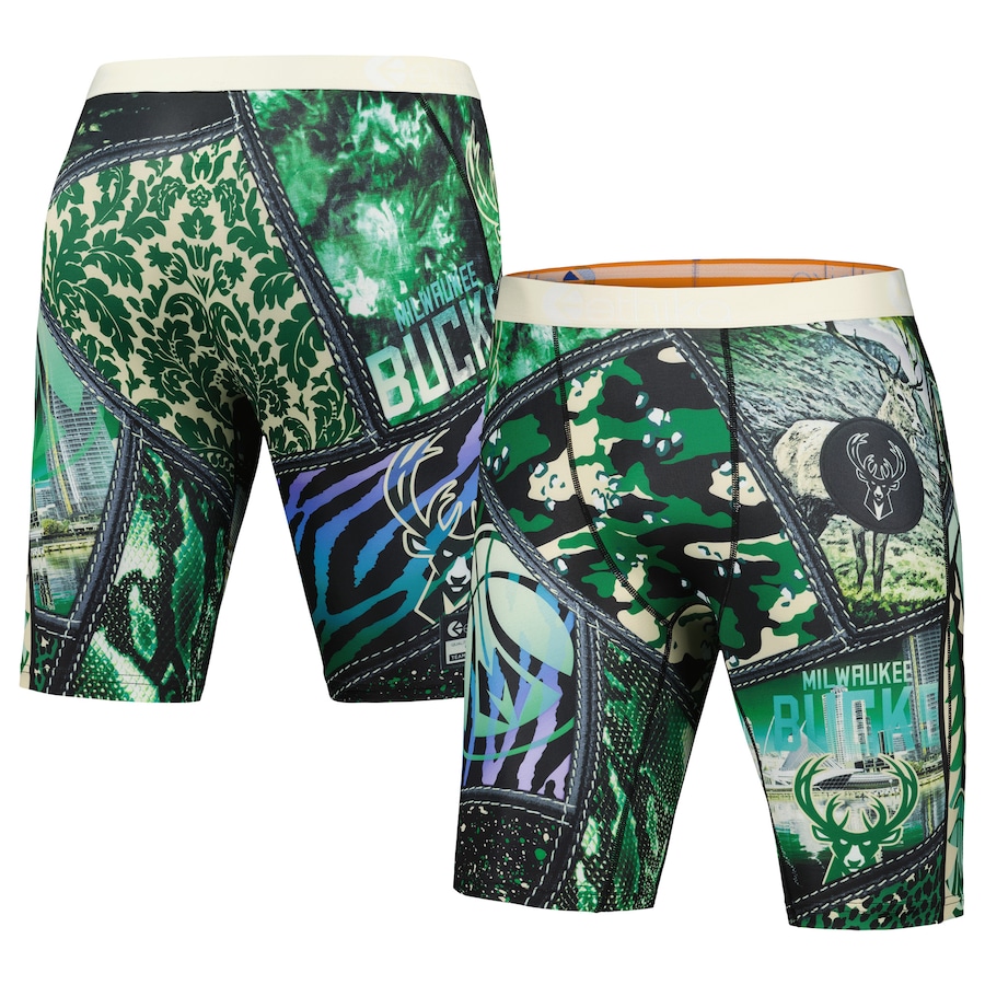 

Боксеры Ethika Milwaukee Bucks, зеленый