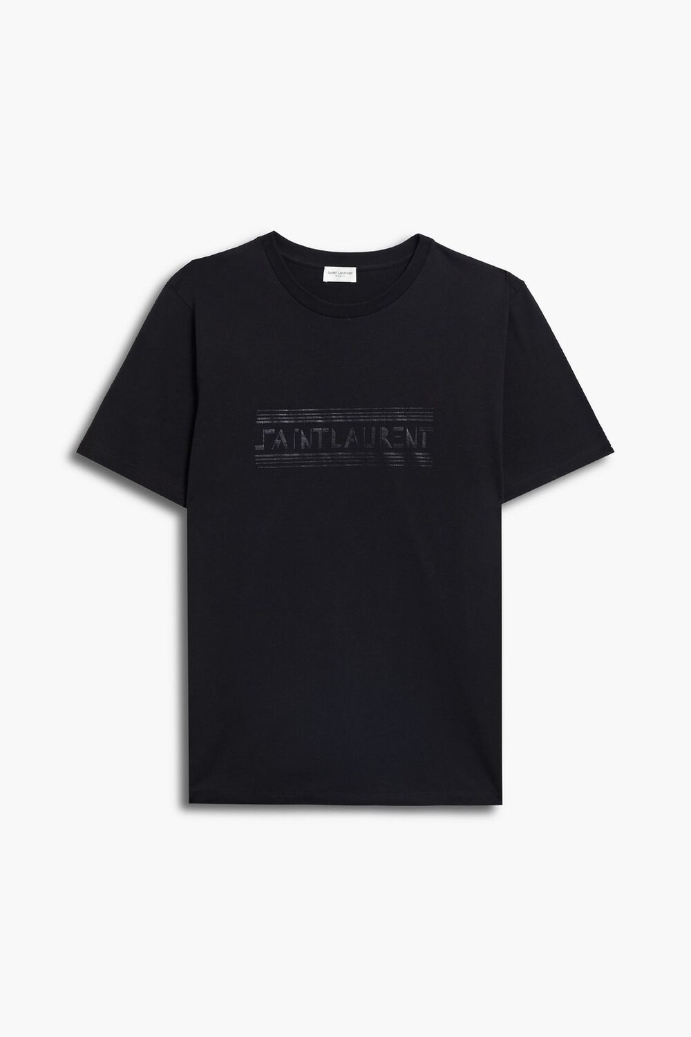 

Футболка из хлопкового джерси с принтом SAINT LAURENT, черный