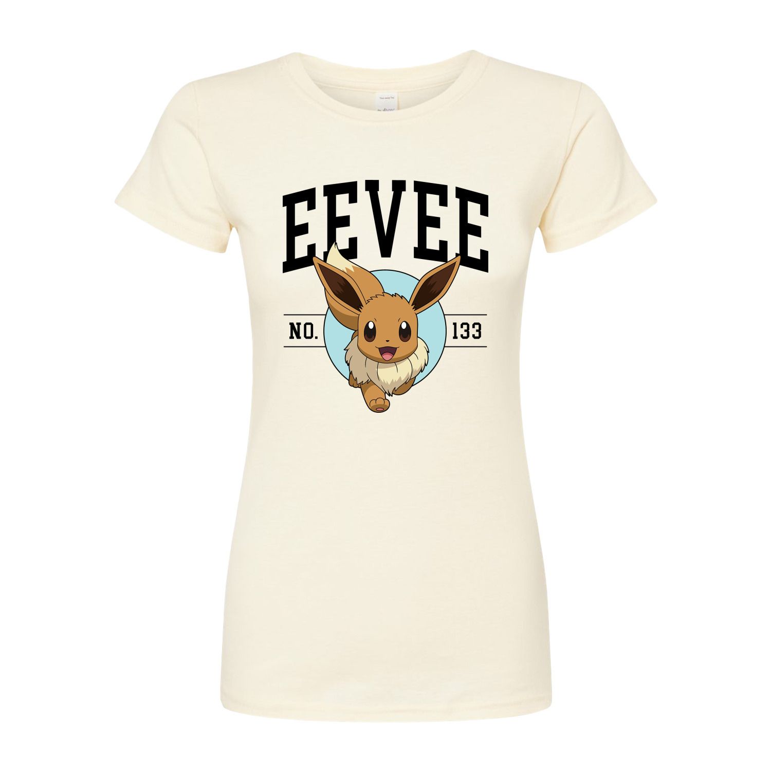 Университетская облегающая футболка Pokémon Eevee для юниоров Licensed Character