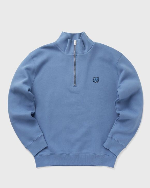

Толстовка Maison Kitsune Bold Fox Head Patch Comfort Half Zip Sweatshirt, цвет hampton blue