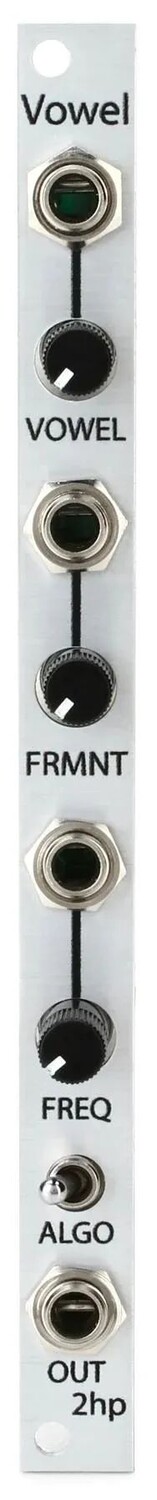 

Модуль речевого синтезатора 2HP Vowel Eurorack — серебристый