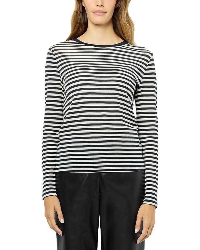 

Gerard Darel Athenais вязаный топ с круглым вырезом, слоновая кость/кремовый