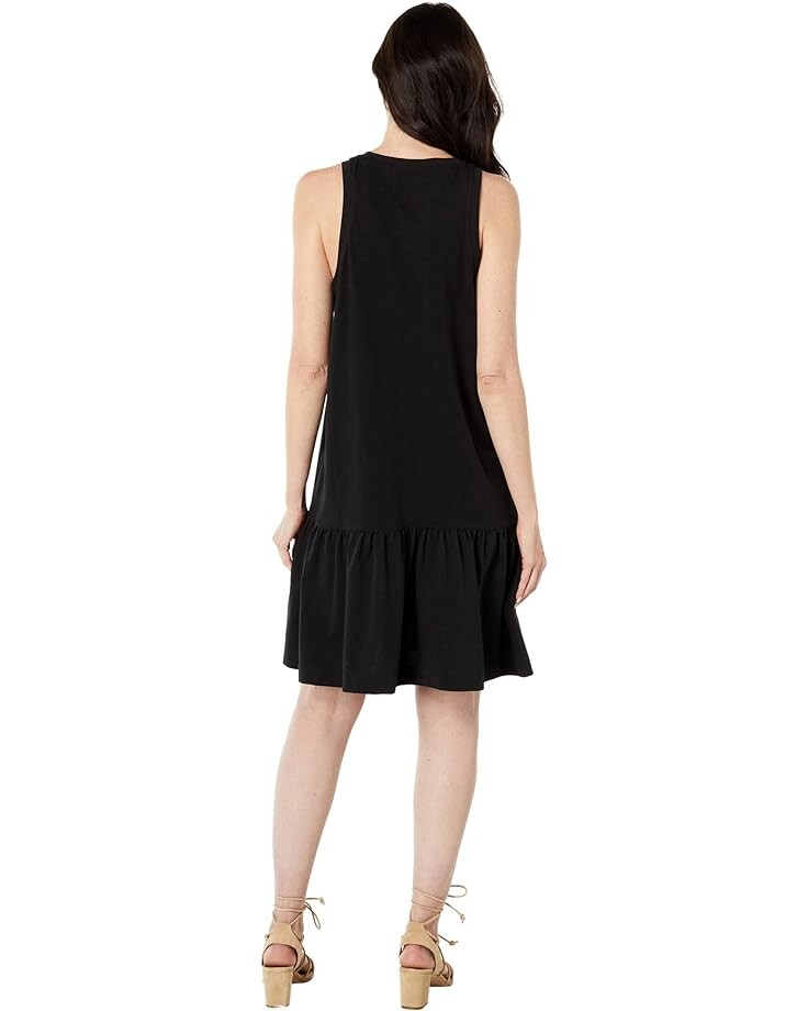 

Платье Madewell Brightside Ruffle Tank Mini Dress, реальный черный