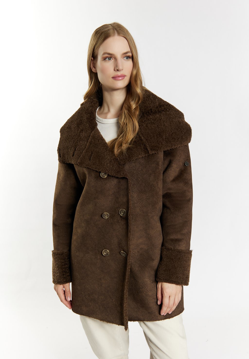 Короткое пальто DreiMaster, коричневый