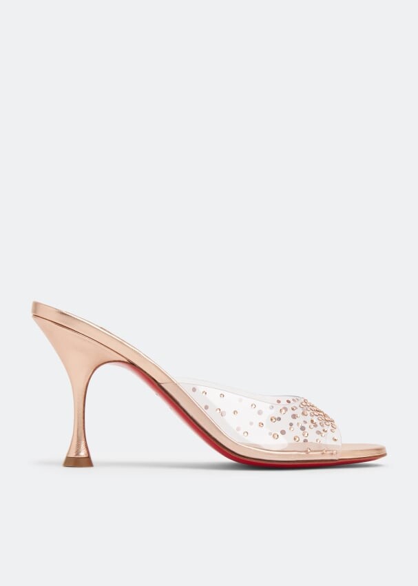 

Мюли Christian Louboutin Degramule Strass 85, металлик