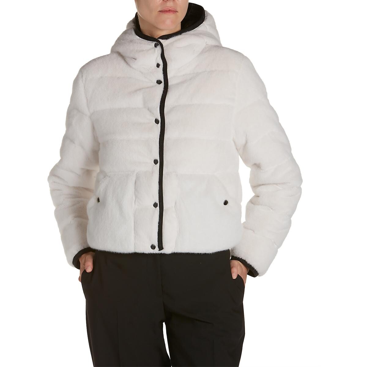 

Женская куртка-пуховик Malp из искусственного меха с логотипом Moncler, белый