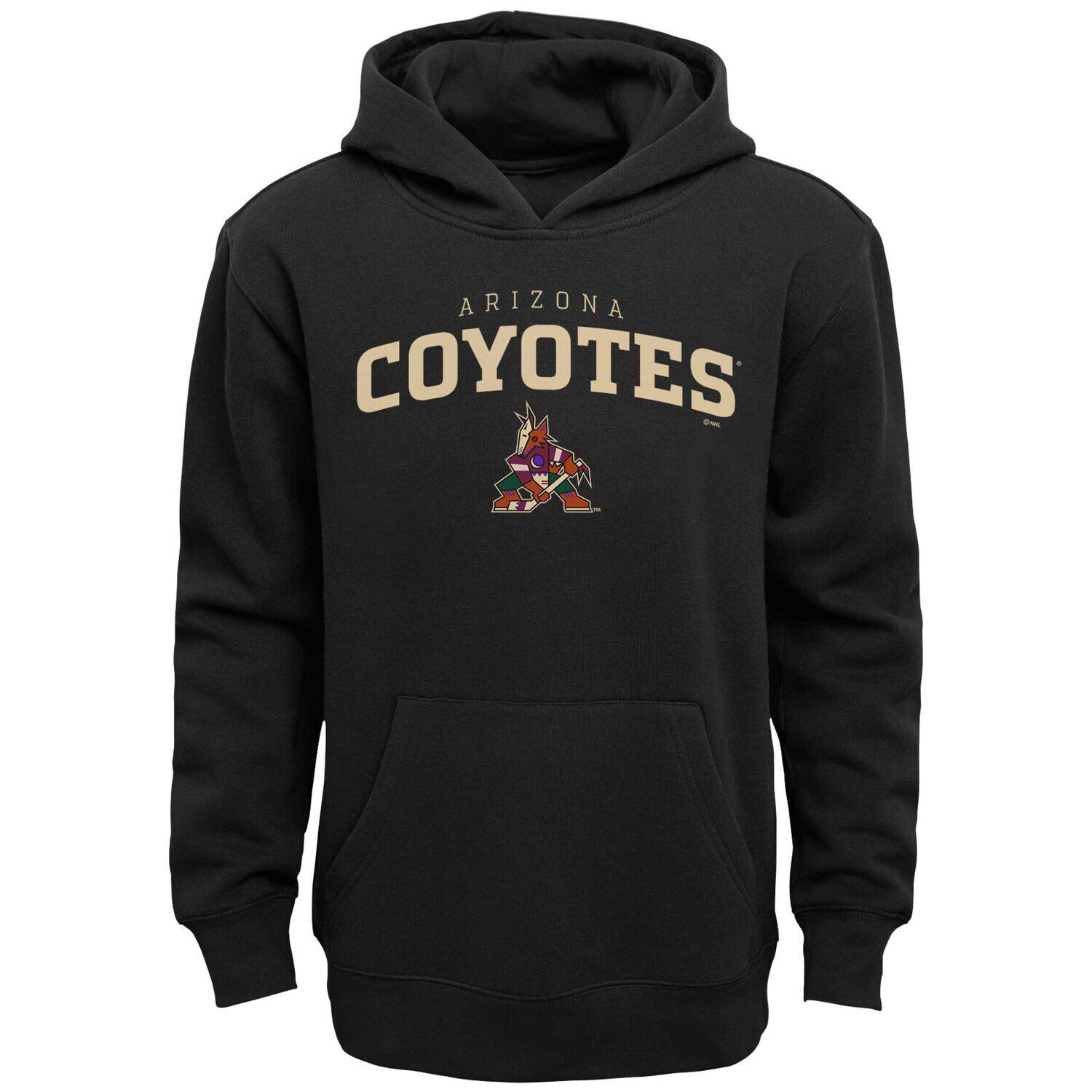 

Черный пуловер с капюшоном Youth Arizona Coyotes Team Outerstuff