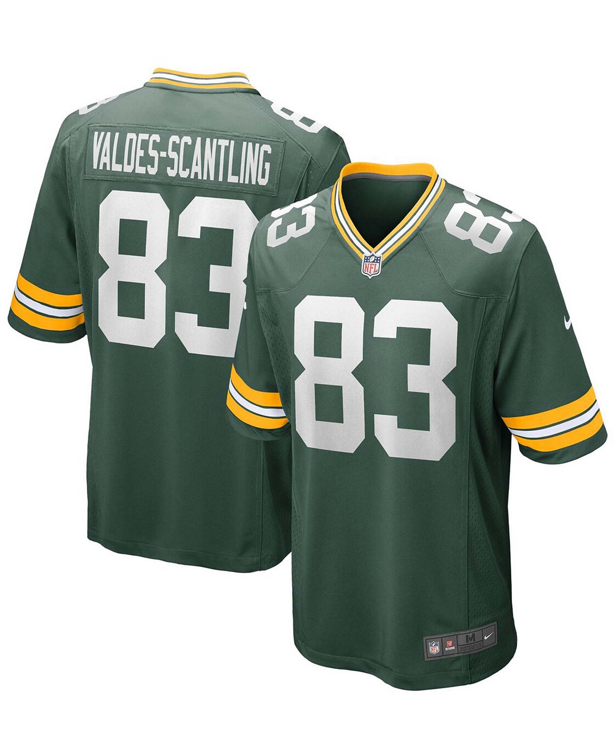 

Мужская футболка команды Marquez Valdes-Scantling Green Green Bay Packers Game Team Nike