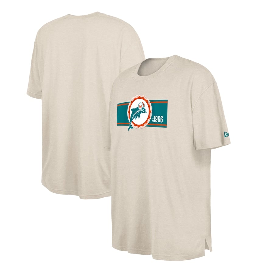 

Футболка с коротким рукавом New Era Miami Dolphins, кремовый