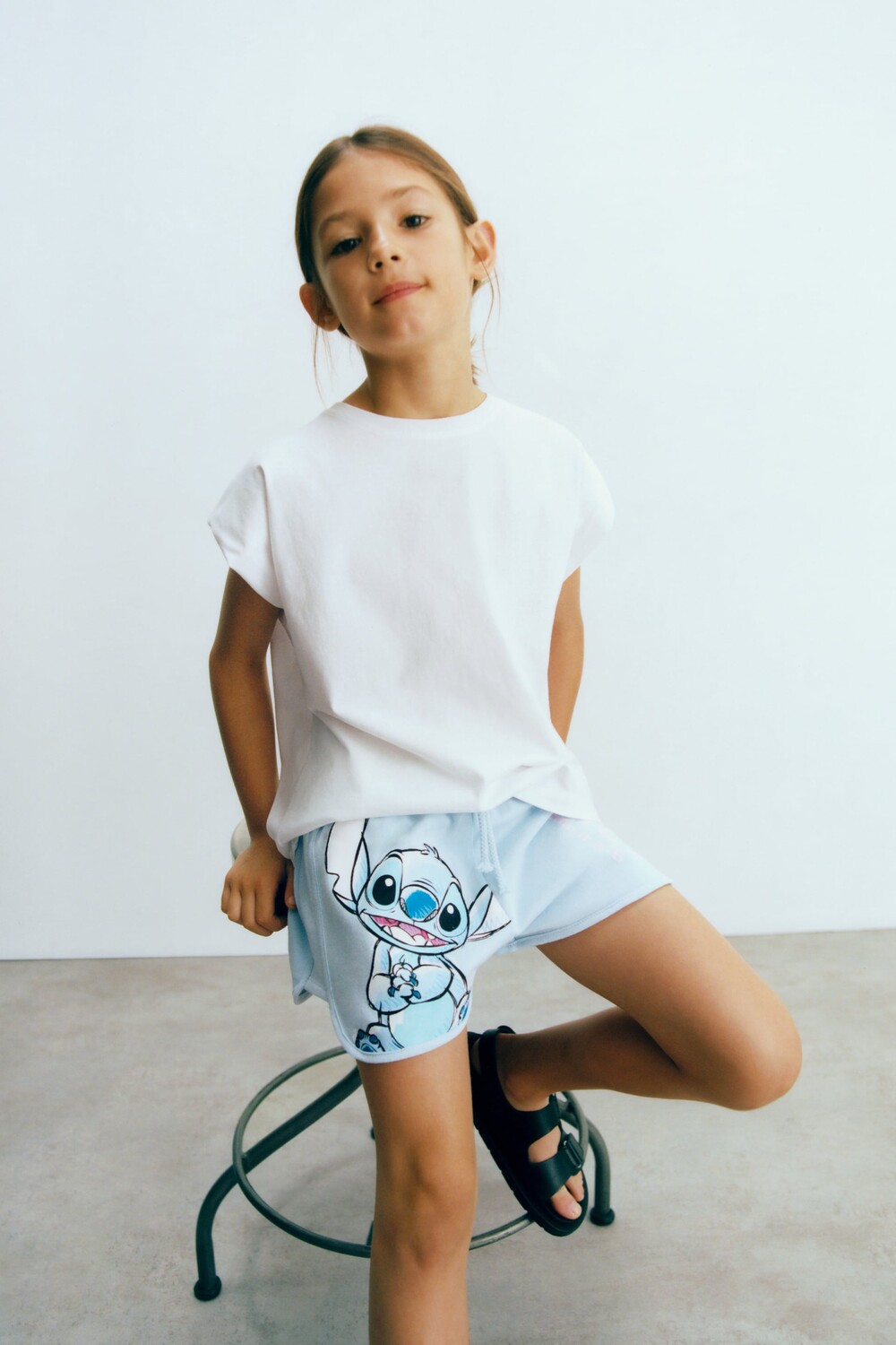 

Lilo & stitch surfer шорты disney Zara, небесно-голубой