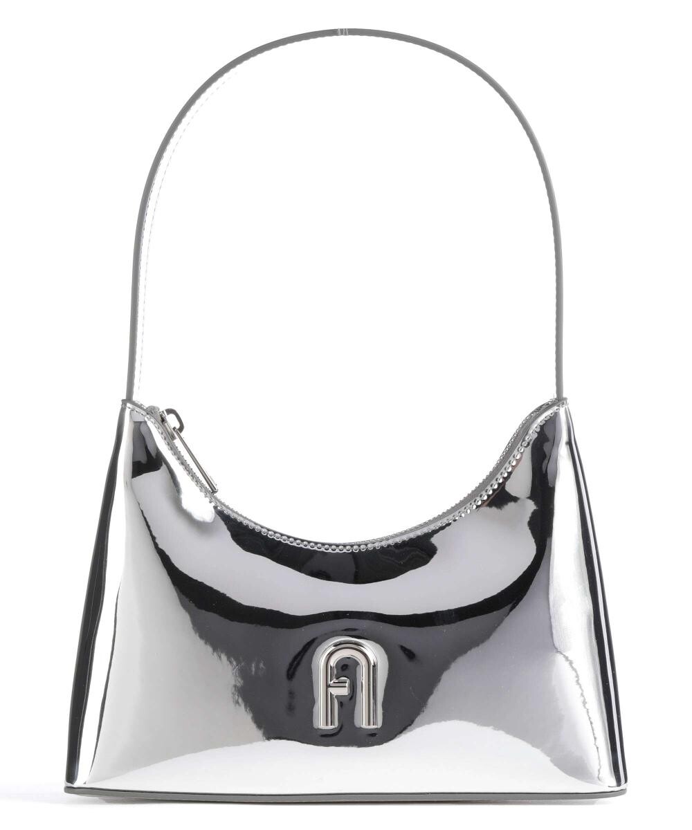 

Миниатюрная сумка через плечо diamante из полиуретана. Furla, серебряный