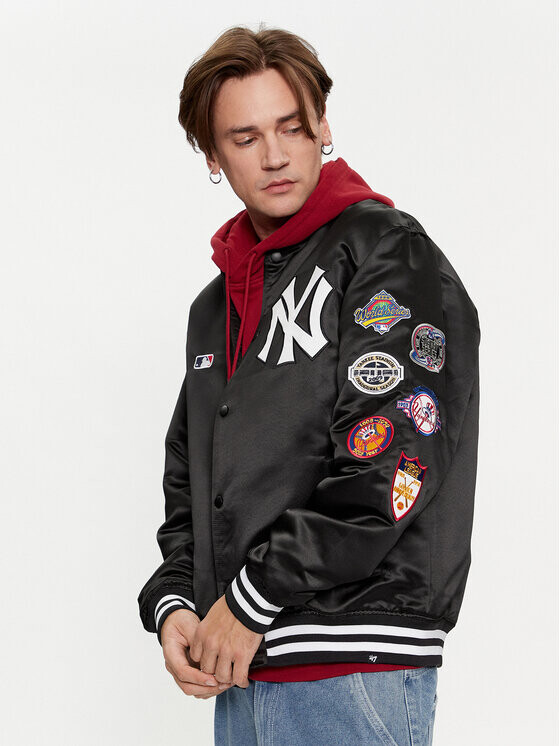 

Куртка-бомбер оверсайз 47 Brand, черный