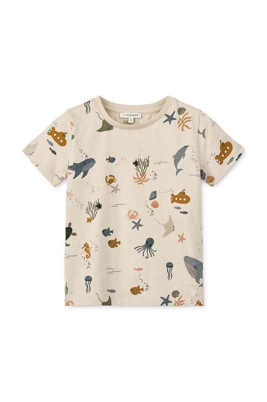 

Детская хлопковая футболка Apia Printed Shortsleeve T-shirt Liewood, мультиколор