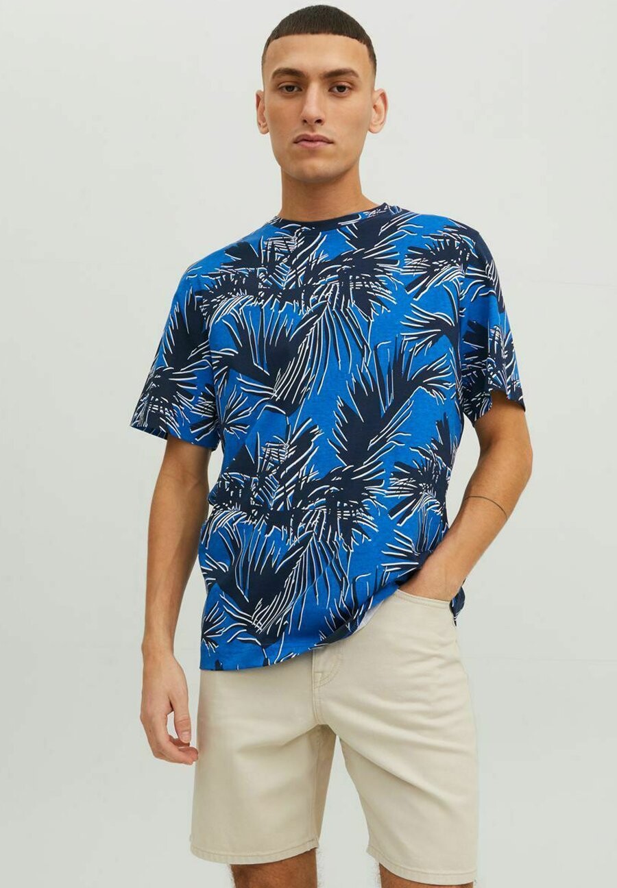 

Футболка с принтом Jack & Jones, синий