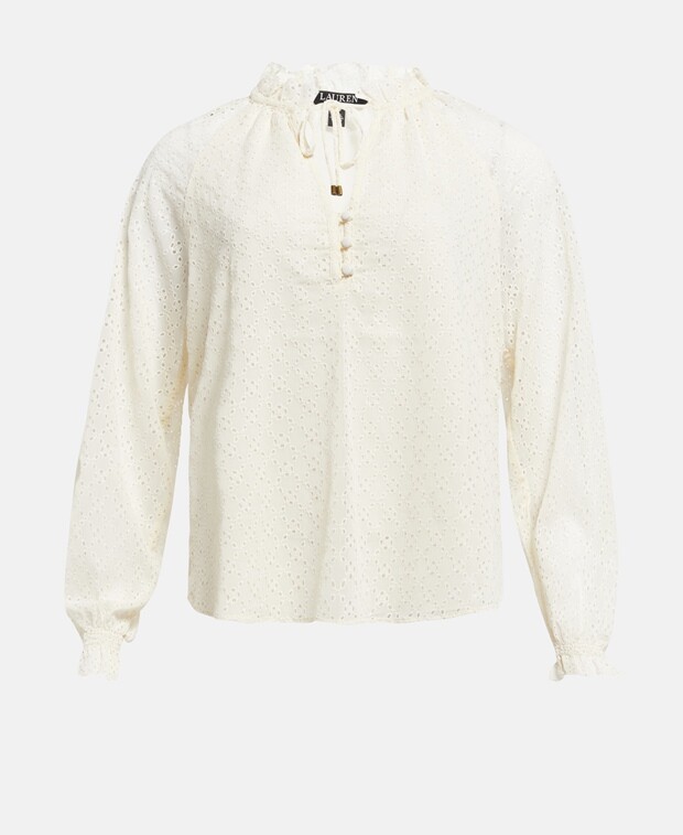 

Рубашка блузка Lauren Ralph Lauren, экрю