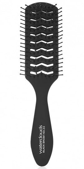 Большая скелетонизированная щетка с вентиляцией для ухода за волосами и укладки Waterclouds, Vent Black Brush No.22