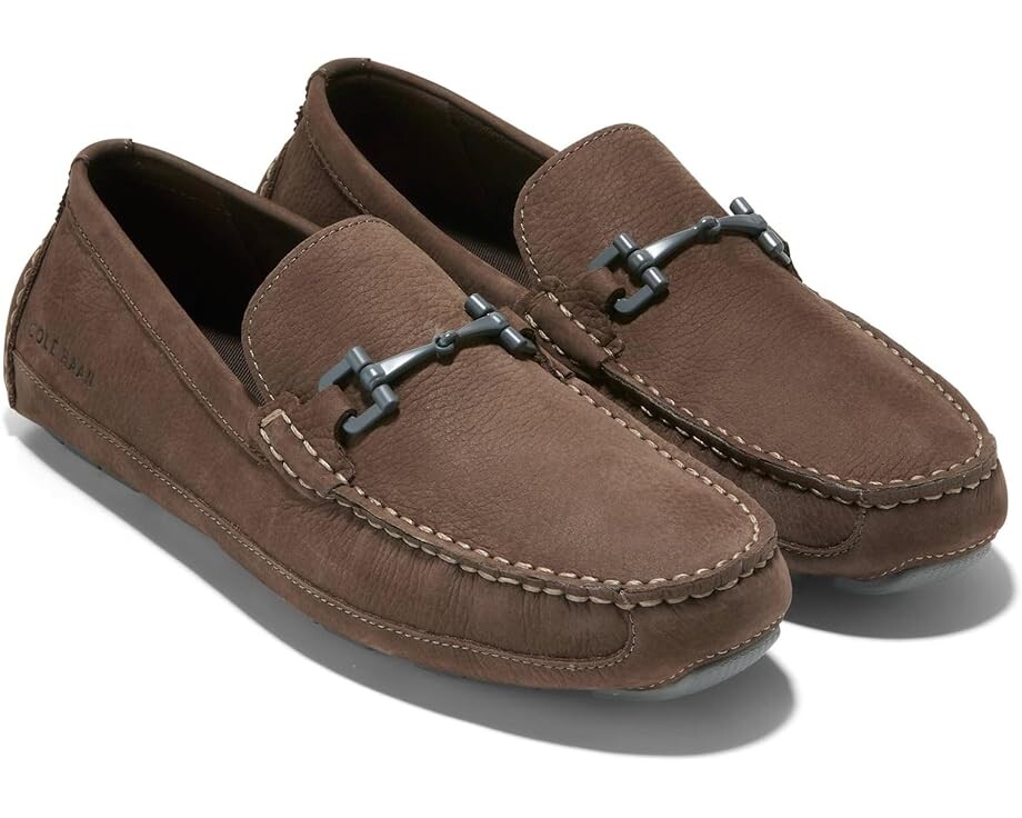 

Лоферы Cole Haan Grand Laser Bit Driver, цвет Truffle Nubuck/Irish Coffee