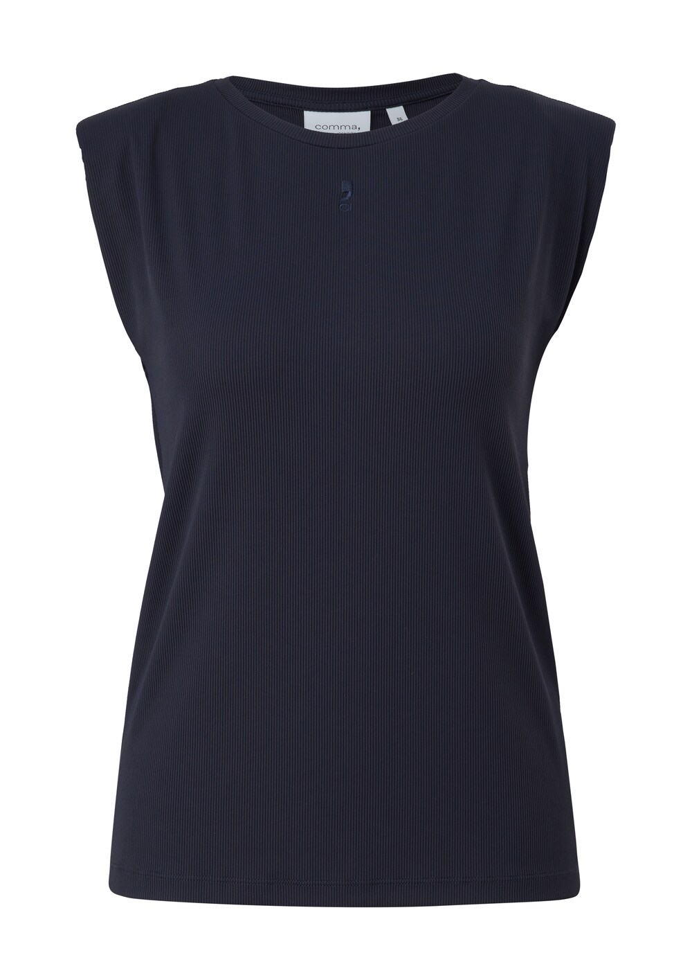 Рубашка Comma Casual Identity, темно-синий рубашка платье comma casual identity темно синий
