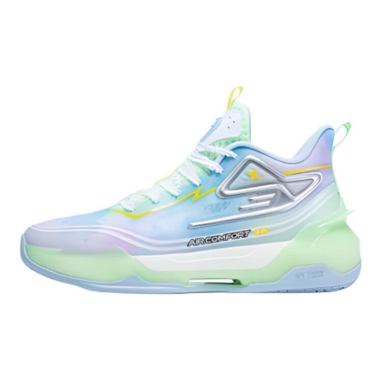 

Детские баскетбольные кроссовки GS Low-top Новые белые/морозно-зеленые Xtep, зеленый
