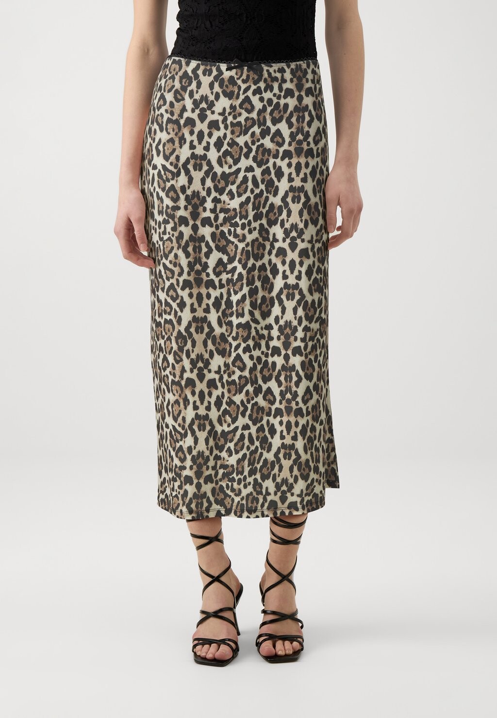 

Юбка-карандаш Bow Skirt Gina Tricot, коричневый