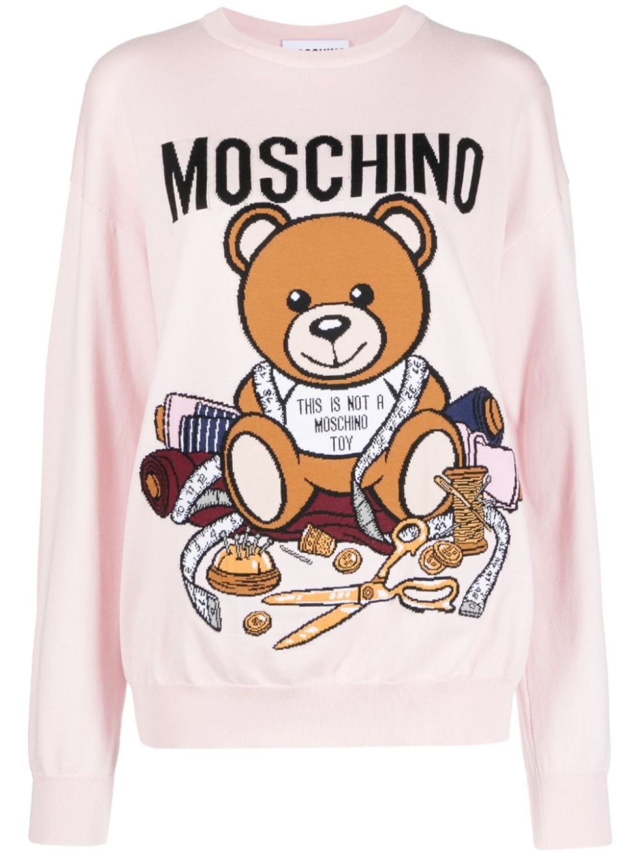 

Moschino джемпер с принтом Teddy Bear, розовый