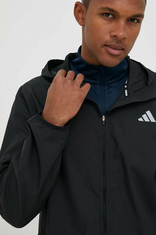 

Беговая куртка Run It adidas, черный