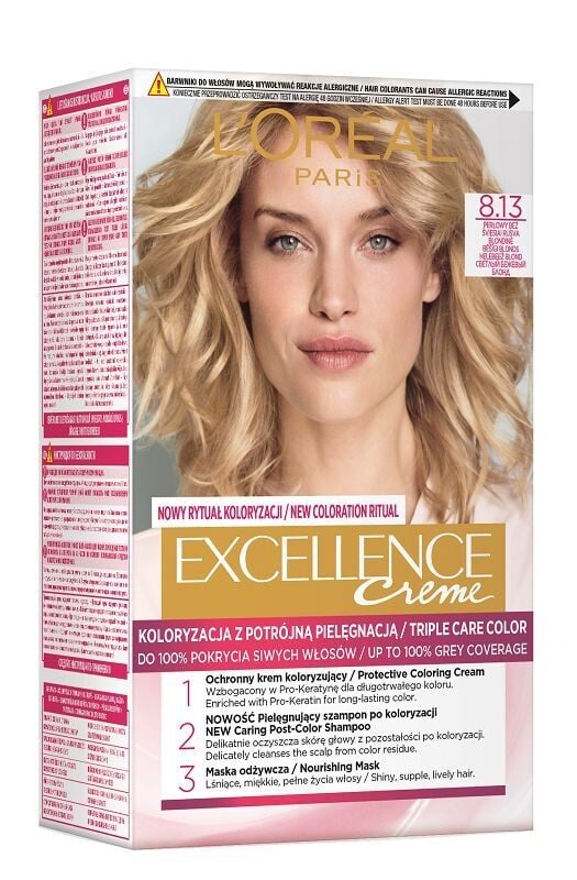 

L’Oréal Excellence 8.13 краска для волос, 1 шт.