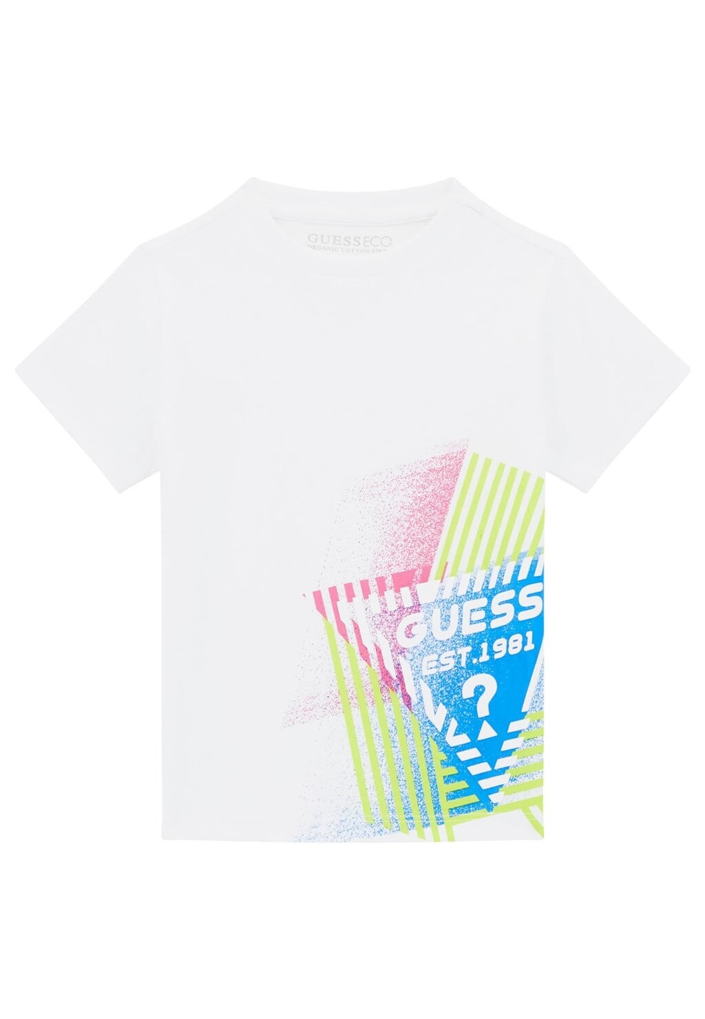 

Футболка с принтом LOGO FRONTAL Guess, цвет weiß