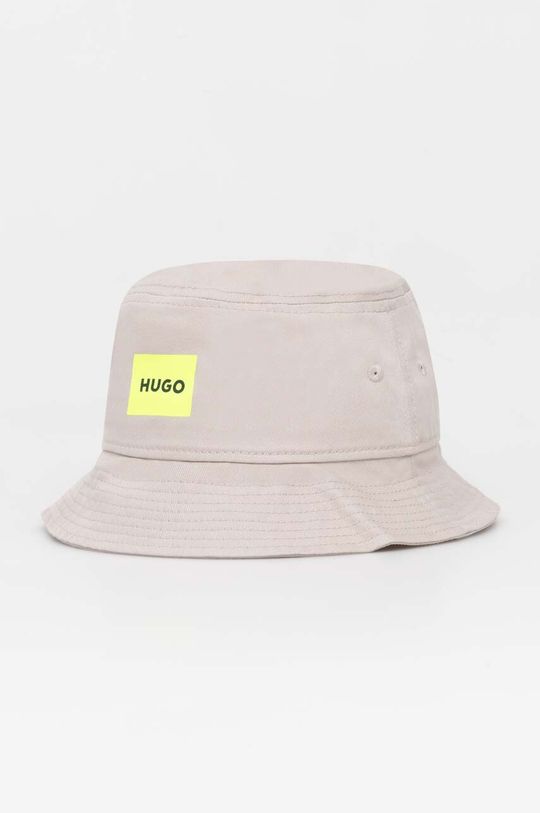 Хлопчатобумажная шапка Hugo, серый
