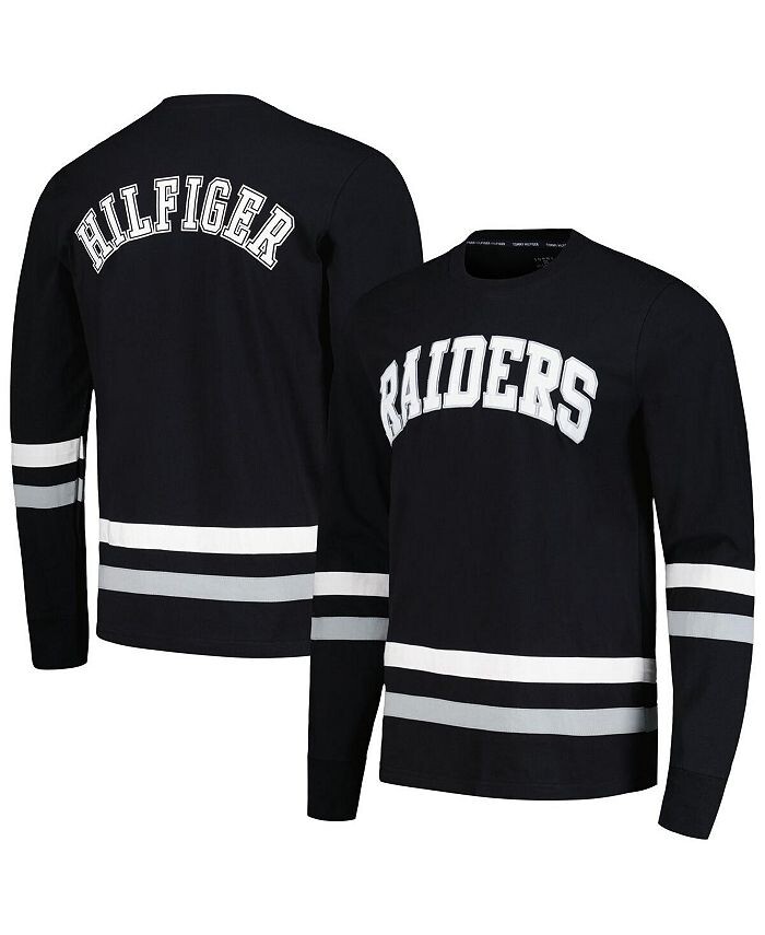 

Мужская черная/серебряная футболка с длинным рукавом Las Vegas Raiders Nolan Tommy Hilfiger, черный