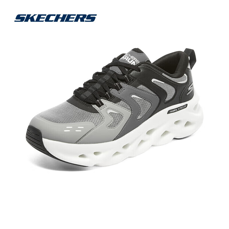 

Кроссовки мужские на мягкой подошве Skechers для бега, серый / коричневый